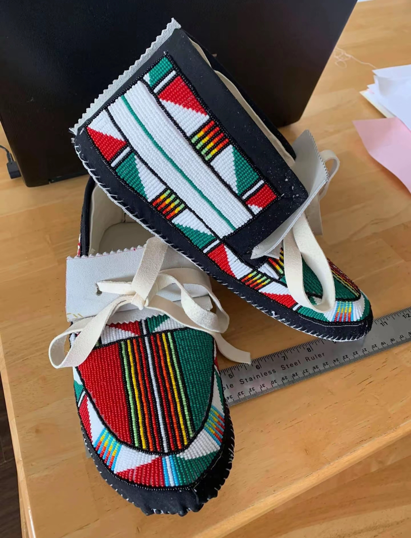 Emerald Rail Hardsole handmade moccasins