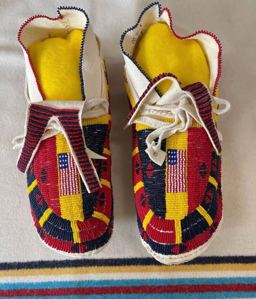 Liberty Stars and Stripes handmade moccasins