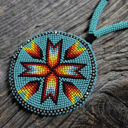 Turquoise Starburst Medallion